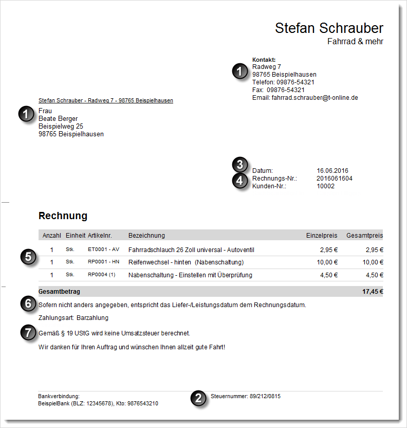 Rechnungen.de | Pflichtangaben auf Rechnungen